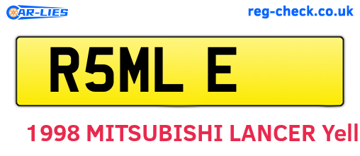 R5MLE are the vehicle registration plates.