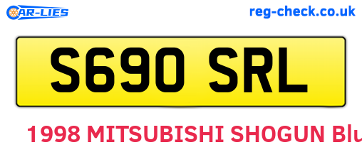 S690SRL are the vehicle registration plates.