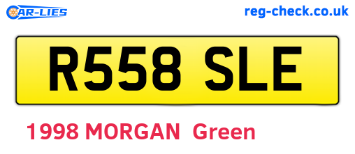 R558SLE are the vehicle registration plates.