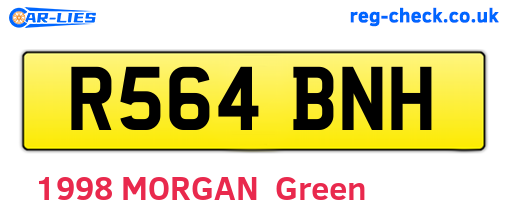 R564BNH are the vehicle registration plates.