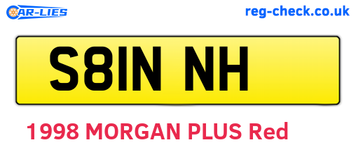 S81NNH are the vehicle registration plates.