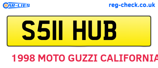 S511HUB are the vehicle registration plates.