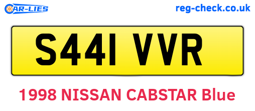 S441VVR are the vehicle registration plates.