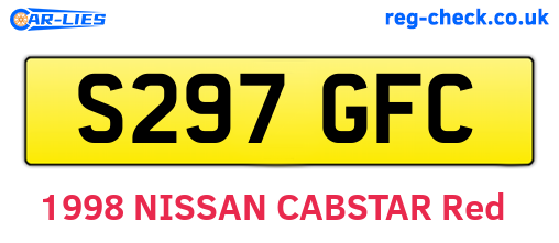 S297GFC are the vehicle registration plates.