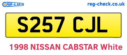 S257CJL are the vehicle registration plates.