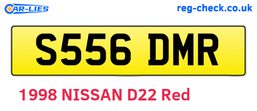 S556DMR are the vehicle registration plates.