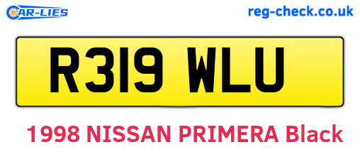 R319WLU are the vehicle registration plates.