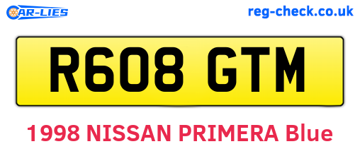 R608GTM are the vehicle registration plates.
