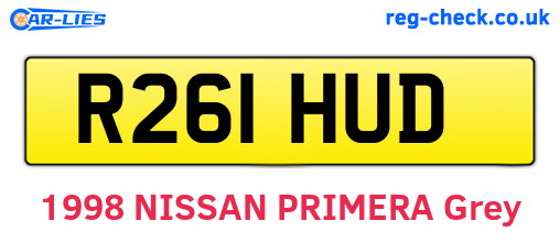 R261HUD are the vehicle registration plates.