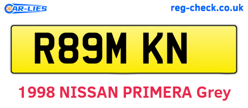R89MKN are the vehicle registration plates.