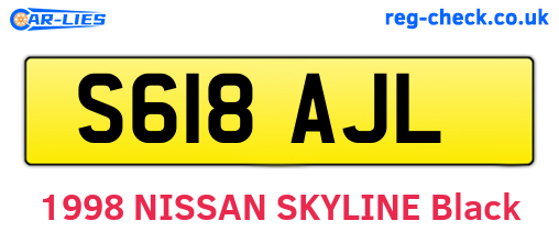 S618AJL are the vehicle registration plates.