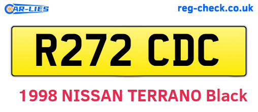 R272CDC are the vehicle registration plates.