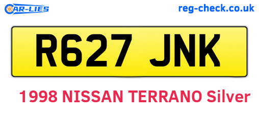 R627JNK are the vehicle registration plates.