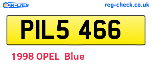 PIL5466 are the vehicle registration plates.