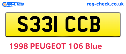 S331CCB are the vehicle registration plates.