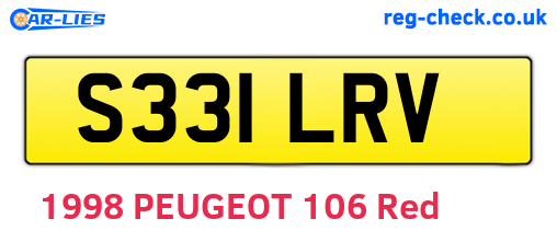 S331LRV are the vehicle registration plates.