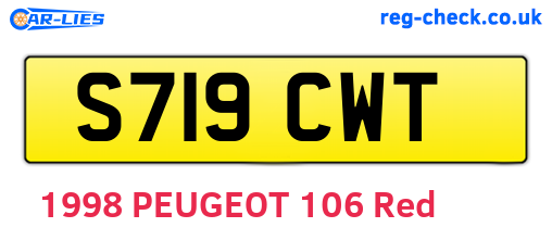 S719CWT are the vehicle registration plates.