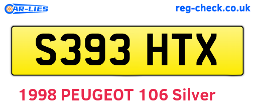 S393HTX are the vehicle registration plates.