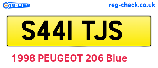 S441TJS are the vehicle registration plates.