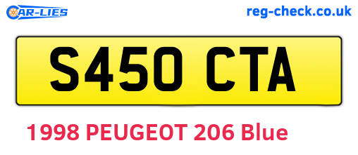 S450CTA are the vehicle registration plates.