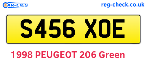 S456XOE are the vehicle registration plates.
