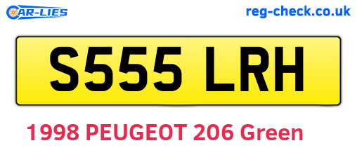 S555LRH are the vehicle registration plates.