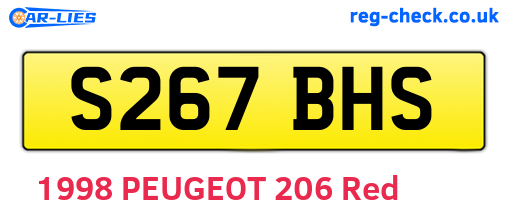 S267BHS are the vehicle registration plates.