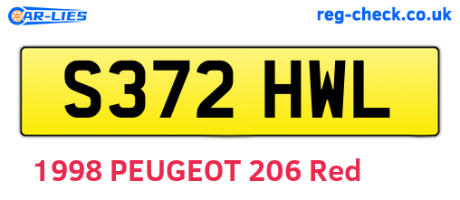 S372HWL are the vehicle registration plates.