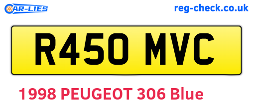 R450MVC are the vehicle registration plates.