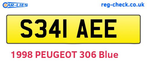 S341AEE are the vehicle registration plates.