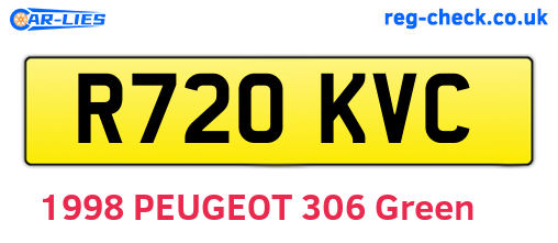 R720KVC are the vehicle registration plates.