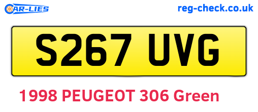 S267UVG are the vehicle registration plates.
