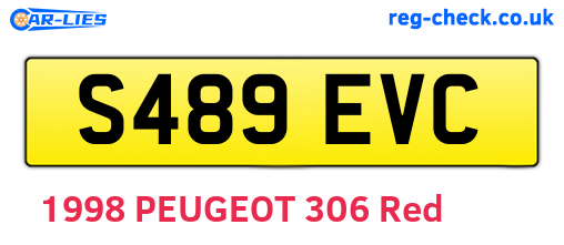 S489EVC are the vehicle registration plates.