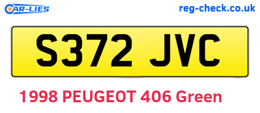 S372JVC are the vehicle registration plates.