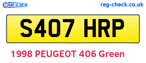 S407HRP are the vehicle registration plates.