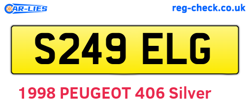 S249ELG are the vehicle registration plates.