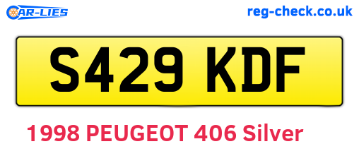 S429KDF are the vehicle registration plates.