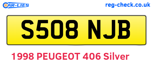 S508NJB are the vehicle registration plates.