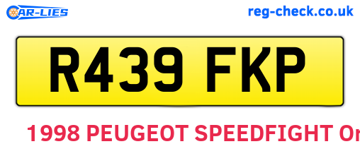 R439FKP are the vehicle registration plates.