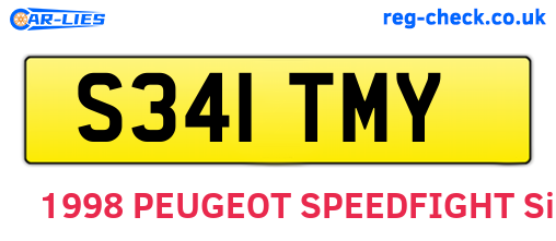 S341TMY are the vehicle registration plates.
