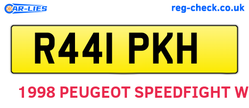 R441PKH are the vehicle registration plates.
