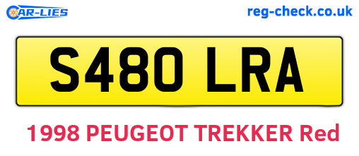 S480LRA are the vehicle registration plates.