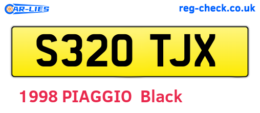 S320TJX are the vehicle registration plates.