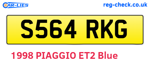 S564RKG are the vehicle registration plates.