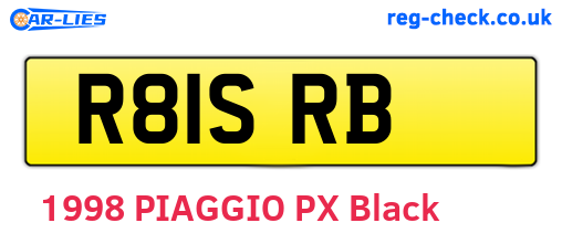 R81SRB are the vehicle registration plates.