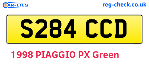 S284CCD are the vehicle registration plates.