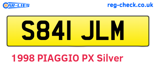 S841JLM are the vehicle registration plates.