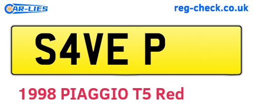 S4VEP are the vehicle registration plates.