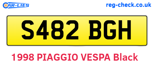 S482BGH are the vehicle registration plates.