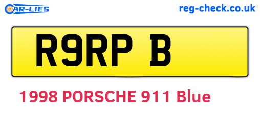 R9RPB are the vehicle registration plates.